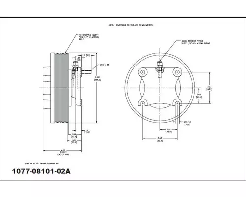 CUMMINS ISM-Kysor_1077-08101-02A Fan Clutch