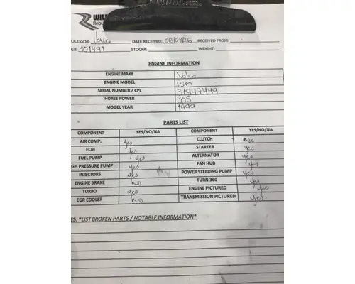 CUMMINS ISM Engine Assembly