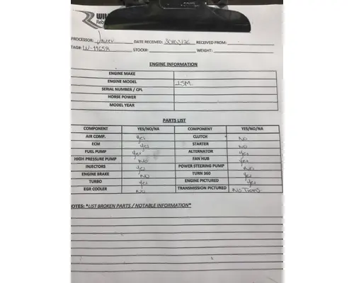 CUMMINS ISM Engine Assembly