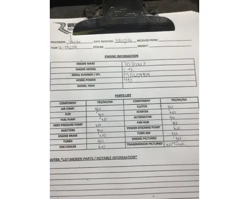 CUMMINS ISM Engine Assembly