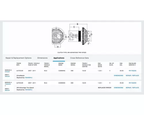 CUMMINS ISM Fan Clutch