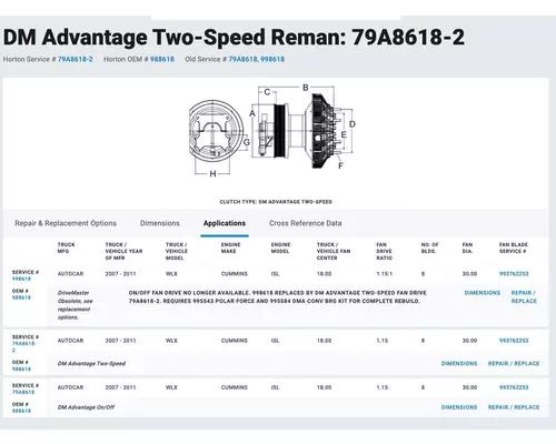 CUMMINS ISM Fan Clutch