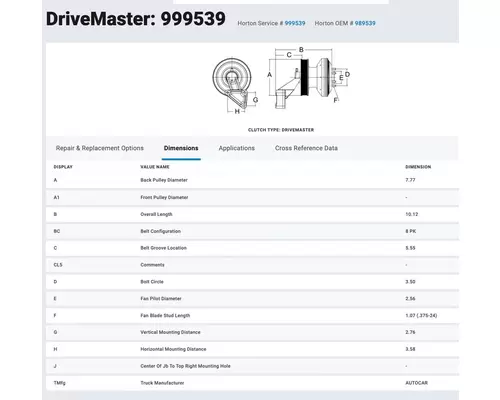 CUMMINS ISM Fan Clutch