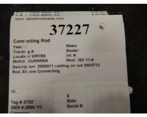 CUMMINS ISX 11.9 Connecting Rod