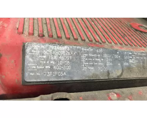 CUMMINS ISX 2732 ENGINE ASSEMBLY