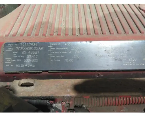 CUMMINS ISX 2732 ENGINE ASSEMBLY