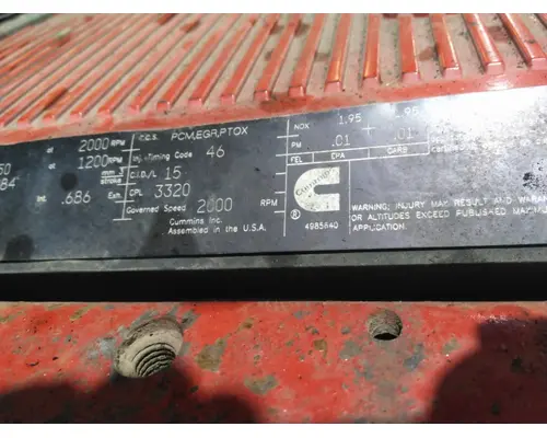 CUMMINS ISX 3320 ENGINE ASSEMBLY