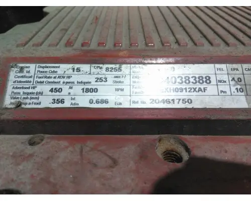 CUMMINS ISX 8255 ENGINE ASSEMBLY