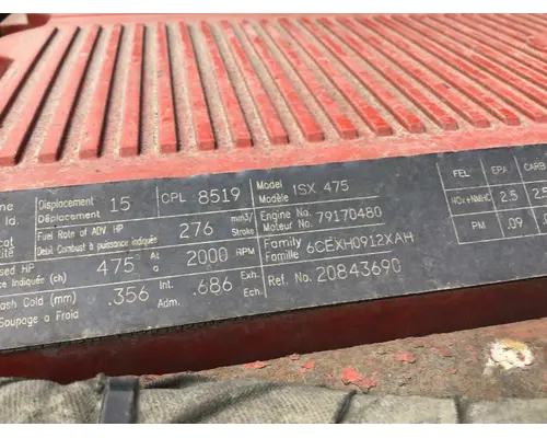 CUMMINS ISX 8519 ENGINE ASSEMBLY