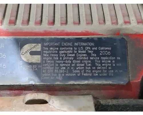 CUMMINS ISX 8519 ENGINE ASSEMBLY