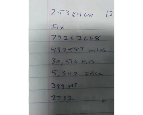 CUMMINS ISX EGR ENGINE CONTROL MODULE (ECM)