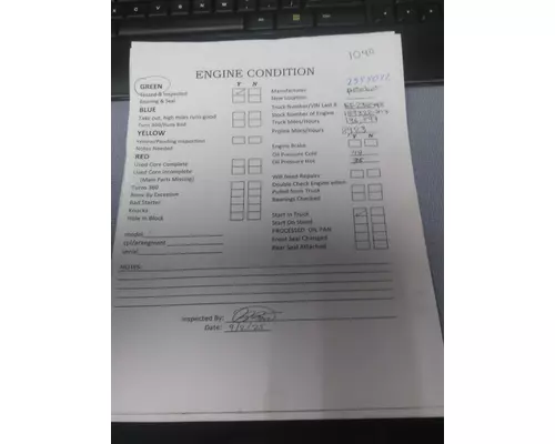 CUMMINS ISX12 3711 ENGINE ASSEMBLY