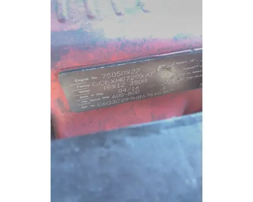 CUMMINS ISX12 4591 ENGINE ASSEMBLY