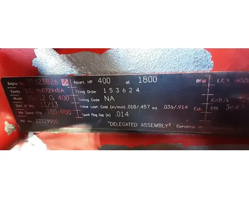 CUMMINS ISX12-G Engine Assembly