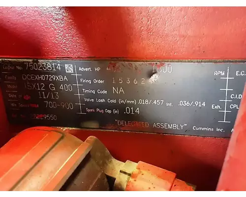 CUMMINS ISX12-G Engine Assembly