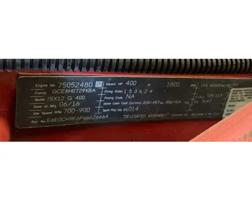 CUMMINS ISX12-G Engine Assembly