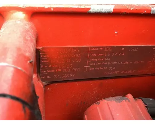 CUMMINS ISX12G 3647 ENGINE ASSEMBLY