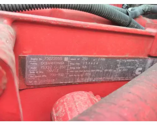 CUMMINS ISX12G 3647 ENGINE ASSEMBLY