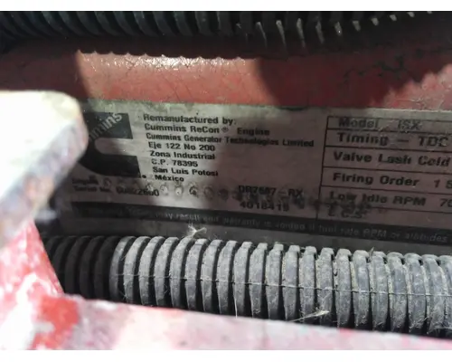 CUMMINS ISX12G 3647 ENGINE ASSEMBLY
