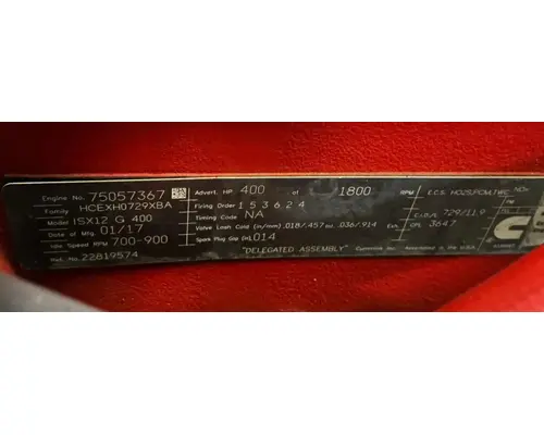 CUMMINS ISX12G Engine Assembly