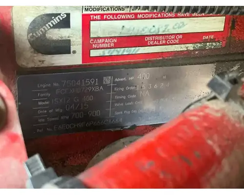 CUMMINS ISX12G Engine Assembly
