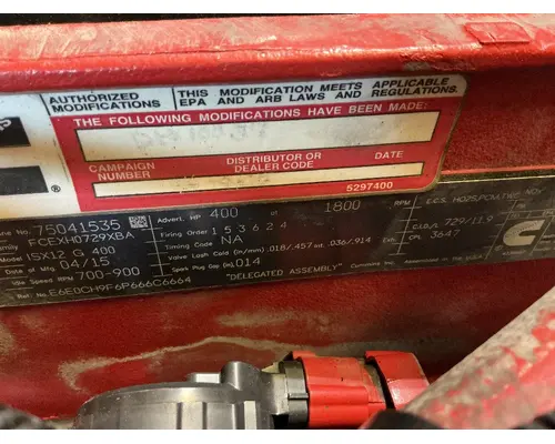 CUMMINS ISX12G Engine Assembly