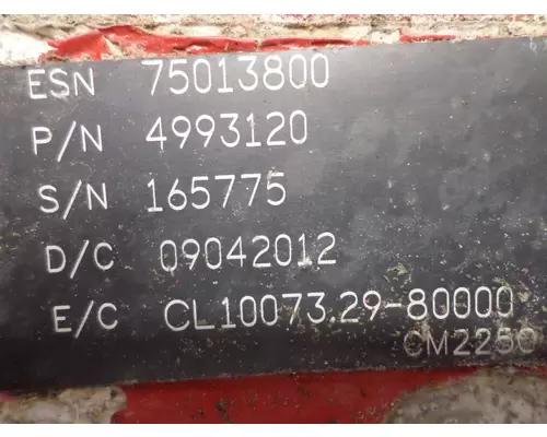 CUMMINS ISX12 ENGINE CONTROL MODULE (ECM)