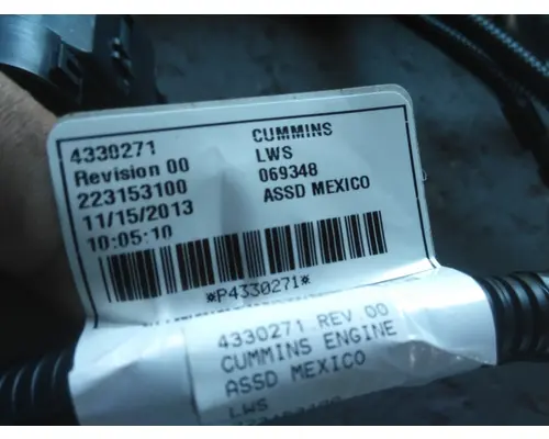 CUMMINS ISX12 ENGINE WIRING HARNESS