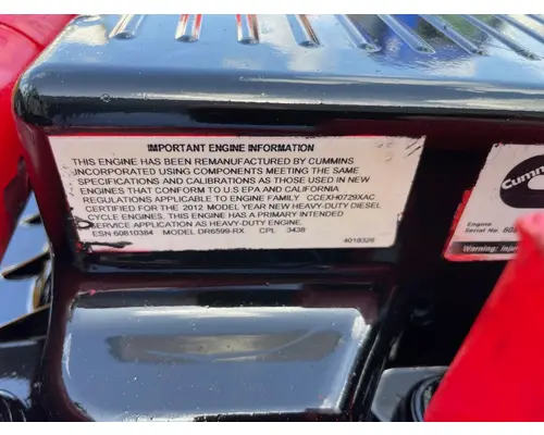 CUMMINS ISX12 Engine Assembly