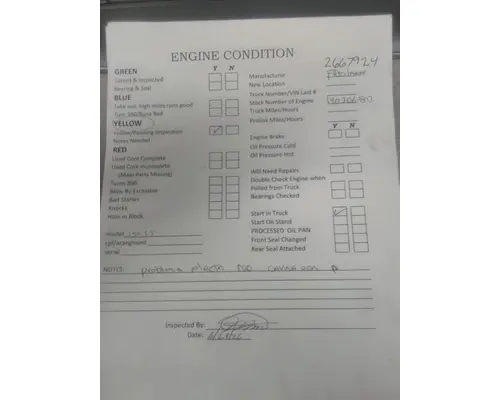 CUMMINS ISX15 3719 ENGINE ASSEMBLY