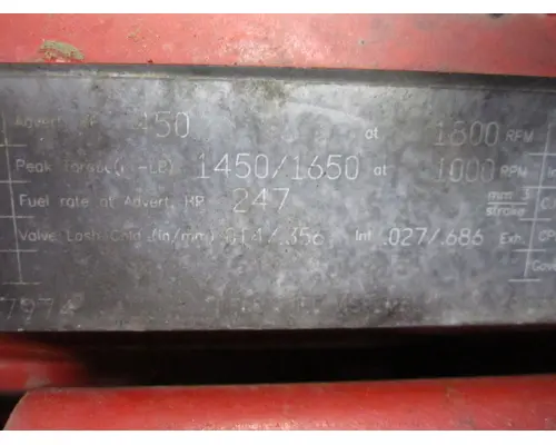 CUMMINS ISX15 3937 ENGINE ASSEMBLY