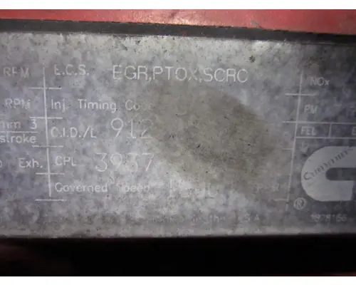 CUMMINS ISX15 3937 ENGINE ASSEMBLY