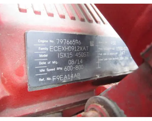 CUMMINS ISX15 3937 ENGINE ASSEMBLY