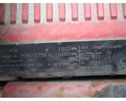 CUMMINS ISX15 3937 ENGINE ASSEMBLY