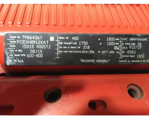 CUMMINS ISX15 4583 ENGINE ASSEMBLY