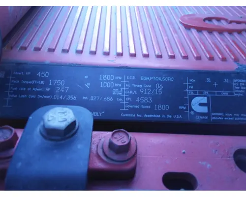 CUMMINS ISX15 4583 ENGINE ASSEMBLY