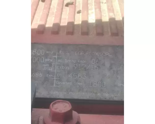 CUMMINS ISX15 4583 ENGINE ASSEMBLY
