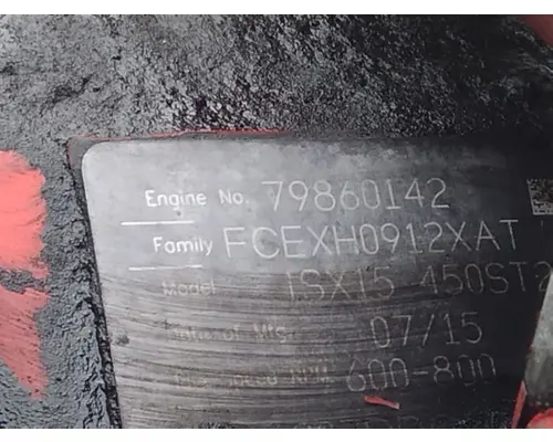 CUMMINS ISX15 4583 ENGINE ASSEMBLY