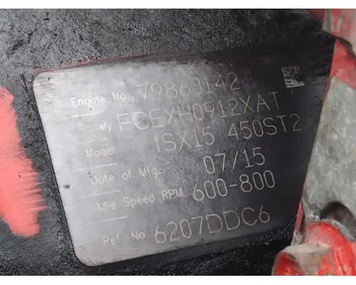 CUMMINS ISX15 4583 ENGINE ASSEMBLY