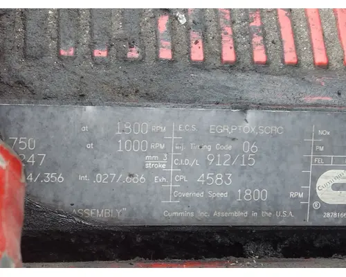 CUMMINS ISX15 4583 ENGINE ASSEMBLY