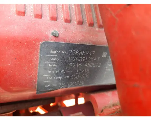 CUMMINS ISX15 4583 ENGINE ASSEMBLY