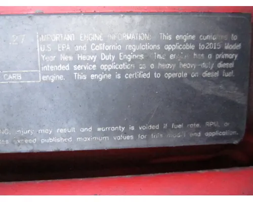 CUMMINS ISX15 4583 ENGINE ASSEMBLY