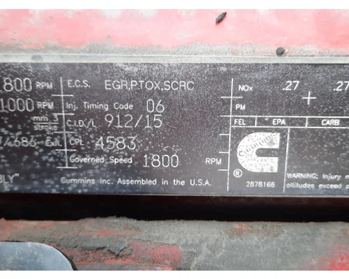 CUMMINS ISX15 4583 ENGINE ASSEMBLY