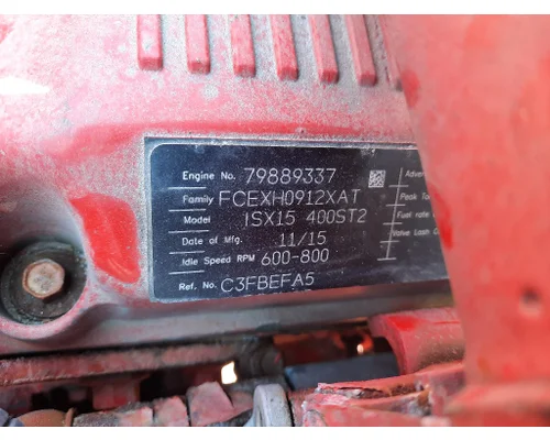 CUMMINS ISX15 4583 ENGINE ASSEMBLY