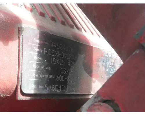 CUMMINS ISX15 4583 ENGINE ASSEMBLY