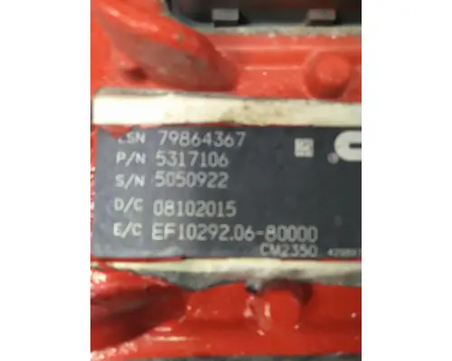 CUMMINS ISX15 ENGINE CONTROL MODULE (ECM)