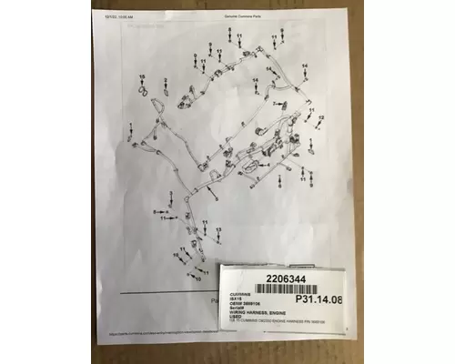 CUMMINS ISX15 ENGINE WIRING HARNESS