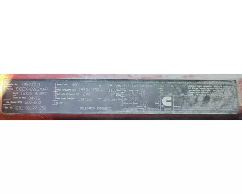 CUMMINS ISX15 Engine Assembly