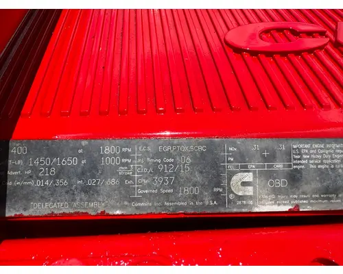 CUMMINS ISX15 Engine Assembly