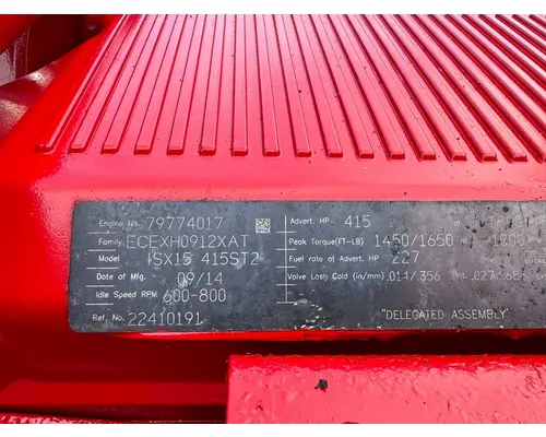 CUMMINS ISX15 Engine Assembly